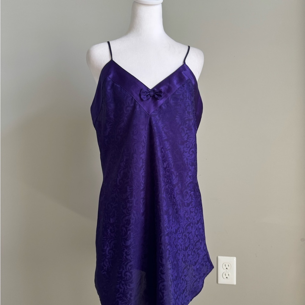 Cacique Purple Chemise Silky Sleepwear